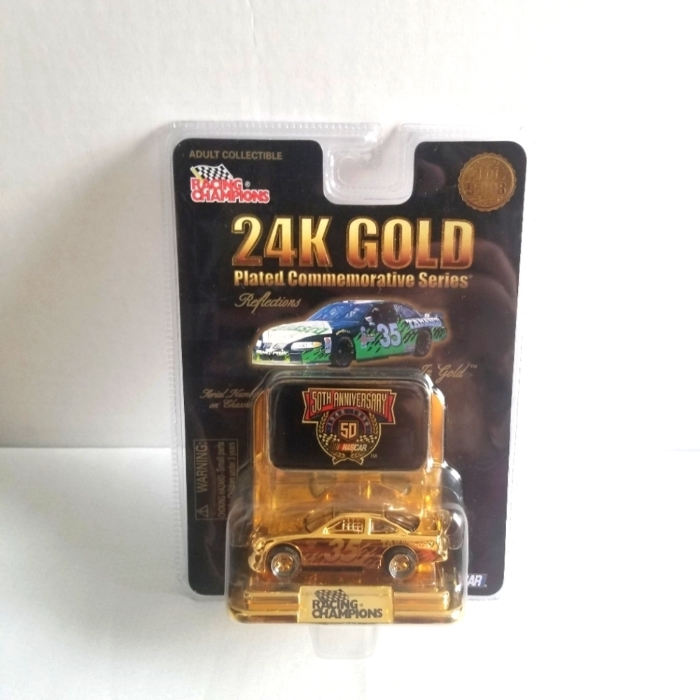 1998 Racing Champions 24K Gold Plated 1:64 Diecast #35 Tobasco Nascar Race Car